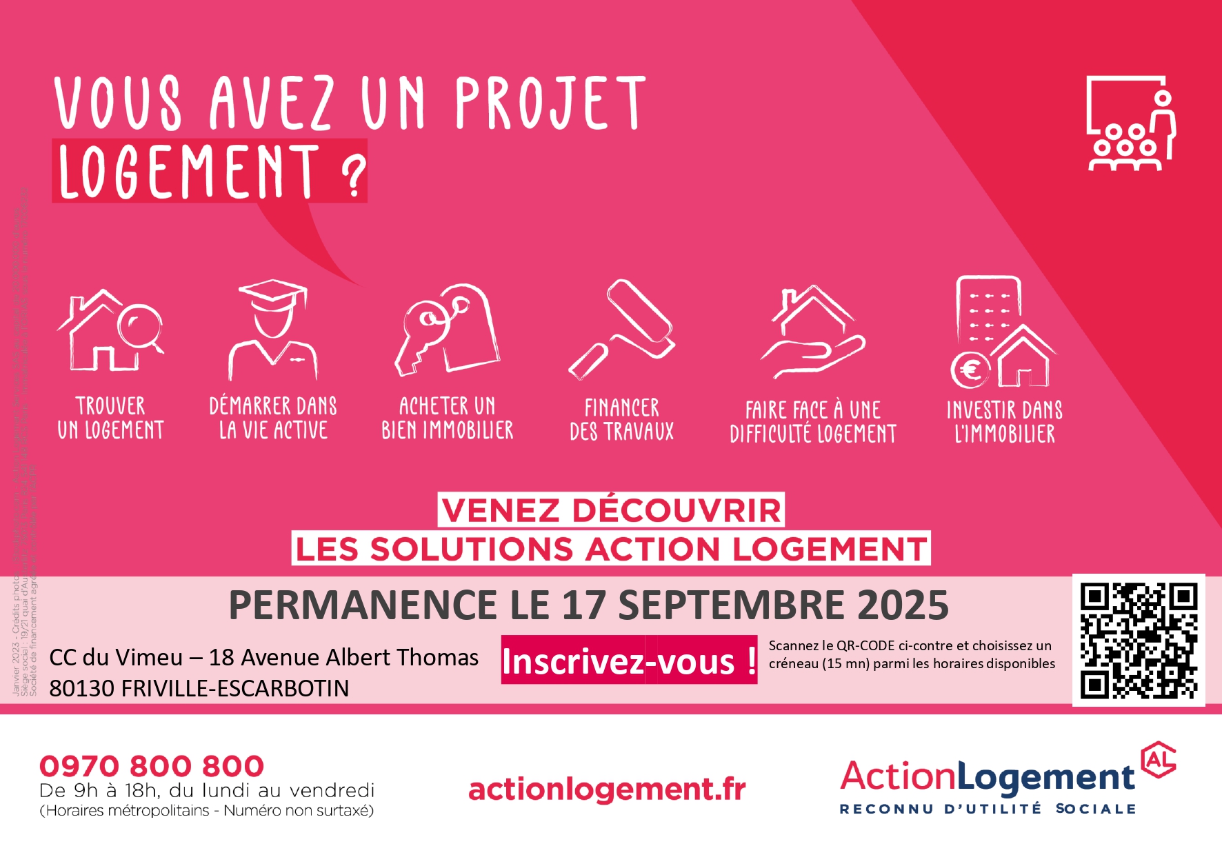Lire la suite à propos de l’article PERMANENCE ACTION LOGEMENT A FRIVILLE ESCARBOTIN