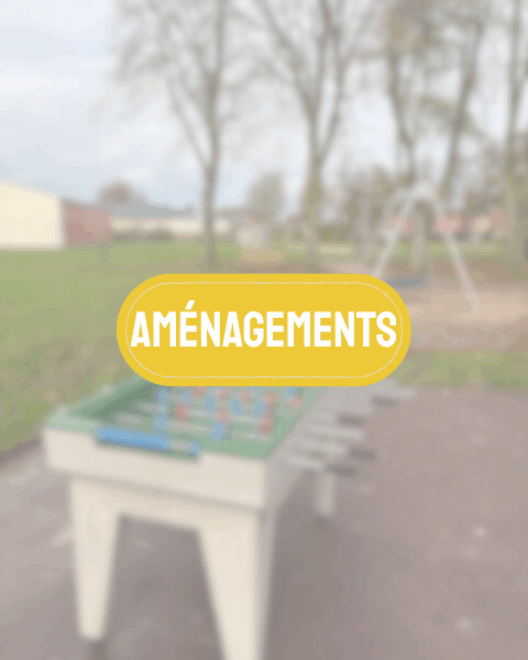 Aménagements sur la zone de loisirs