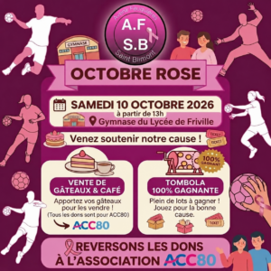 Lire la suite à propos de l’article L&rsquo;AFSB se met au rose pour Octobre Rose