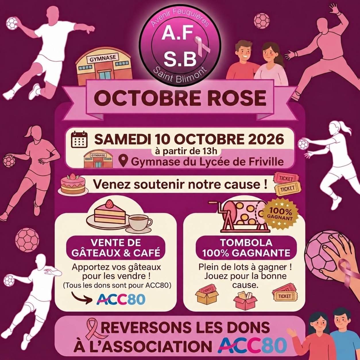 L’AFSB se met au rose pour Octobre Rose